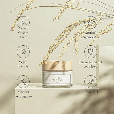 Moisturizing Face Cream For Dry Skin Tightening Natural Rice Facial Moisturizing Lotion