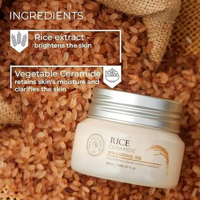Rice Ceramide Face Tightening Cream Skin Barrier Repair Beauty Face Cream