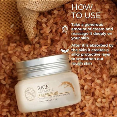 Rice Ceramide Face Tightening Cream Skin Barrier Repair Beauty Face Cream
