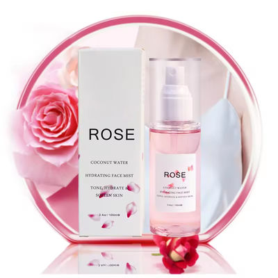 Facial Skin Brighten Rose Water Toner Moisturizing Whitening Hydrating Toner For Dry Skin