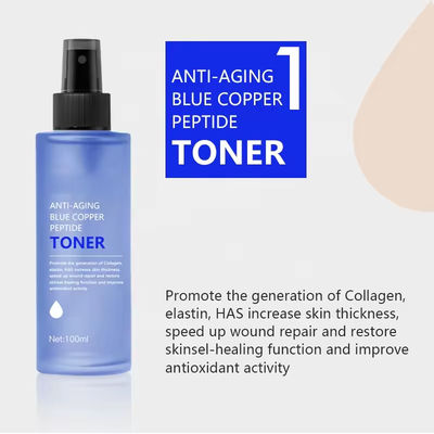 Moisturizing Repair Face Toner Anti Aging Blue Copper Peptide Toner