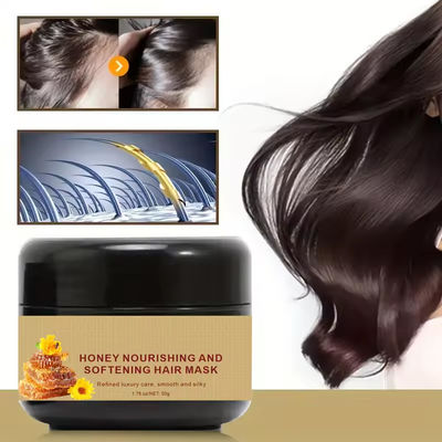 Smooth Nourishing Honey Repair Hair Mask Improving Dry Hair Beauty Mask OEM ODM
