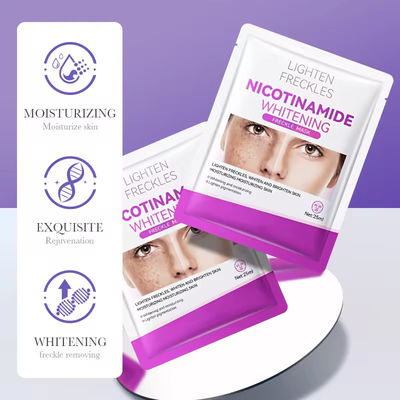 OEM ODM Whitening Mask Lightening Spots Moisturizing Removing Yellowness Removing Dullness Niacinamide Mask