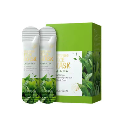 Anti Acne Skincare Mask Moisturizing Hydrating Skincare Crystal Night Facial Mask Green Tea