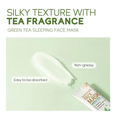 Anti Acne Skincare Mask Moisturizing Hydrating Skincare Crystal Night Facial Mask Green Tea
