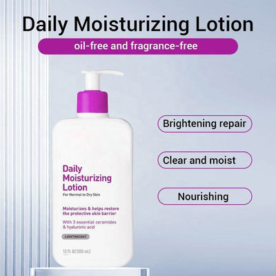 Customizable Daily Moisturizing Hyaluronic Acid Lotion Ceramide Moisturizer For Dry Skin