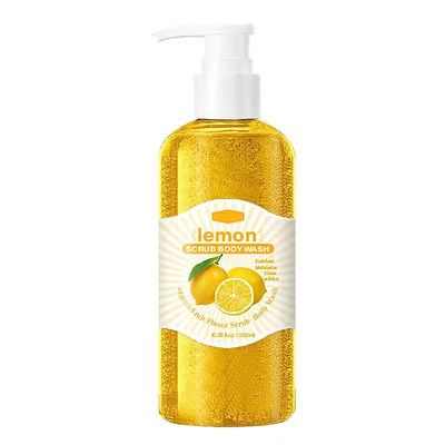 ODM Fresh Lemon Scented Shower Gel Exfoliating Moisturizing Bodywash Pores Deep Clean