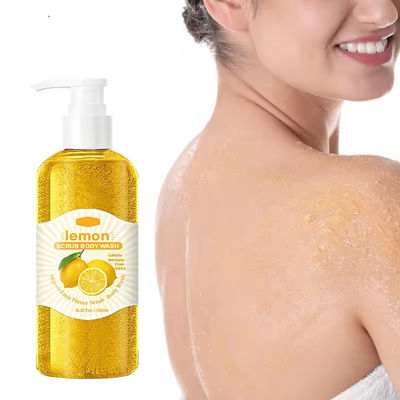 ODM Fresh Lemon Scented Shower Gel Exfoliating Moisturizing Bodywash Pores Deep Clean