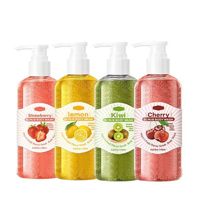 ODM Fresh Lemon Scented Shower Gel Exfoliating Moisturizing Bodywash Pores Deep Clean