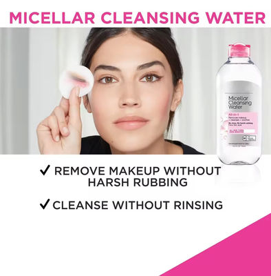 Maquiagem Natural à Base de Água Remover Água Micellar Tudo em Um para a Pele Oleosa