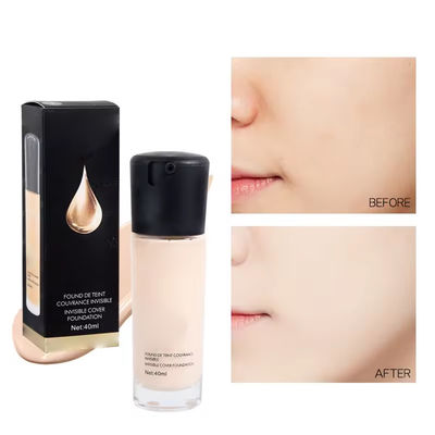 Light Beige Make Up Concealer Liquid Foundation High Natural Coverage For Dark Skin ﻿