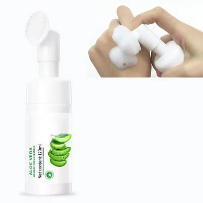 Aloe Vera Exfoliating Face Cleaner Foaming Facial Cleanser For All Skin Types Acne Men'S