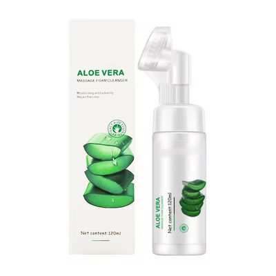 Aloe Vera Exfoliating Face Cleaner Foaming Facial Cleanser For All Skin Types Acne Men'S
