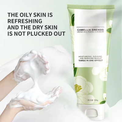 Amino Acid Camellia Face Wash Refreshing Cleanser Lotion Deeply Floral Fragrance