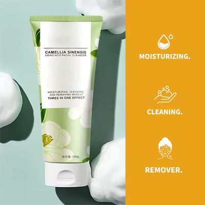 Amino Acid Camellia Face Wash Refreshing Cleanser Lotion Deeply Floral Fragrance