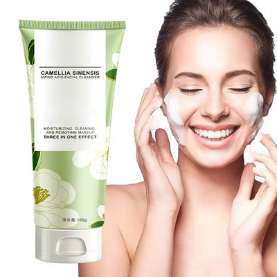 Amino Acid Camellia Face Wash Refreshing Cleanser Lotion Deeply Floral Fragrance