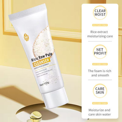Organic Face Cleaner Gently Moisturizes  Rice Slurry Facial Cleanser Cleanses Pores