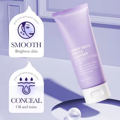 ODM Face Wash Grapeseed Cleansing Face Cleanser Gentle Cleaning  Skin Care Product