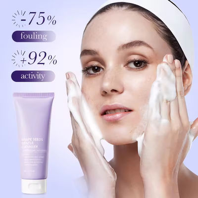 ODM Face Wash Grapeseed Cleansing Face Cleanser Gentle Cleaning  Skin Care Product