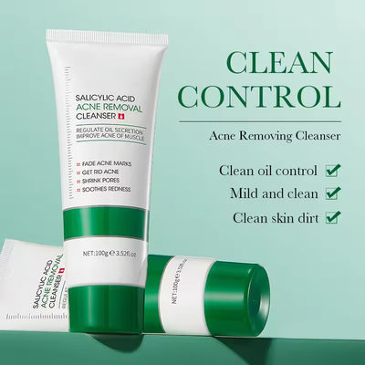 Salicylic Acid Firming Pore Face Cleaner  Exfoliating Blackhead Facial Cleanser