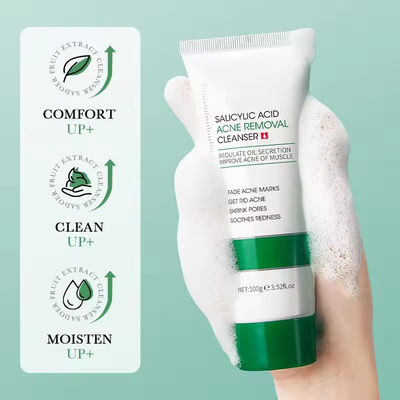 Salicylic Acid Firming Pore Face Cleaner  Exfoliating Blackhead Facial Cleanser