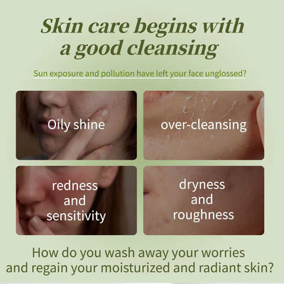 Oil Control Refresh Face Wash Acne Clearing Amino Acid Oily Skin Facial Cleanser