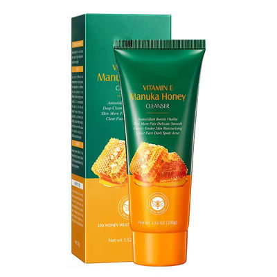 Moisturizing Nourishing Face Cleaner Face Wash Milk Vitamin E Honey Facial Cleaner