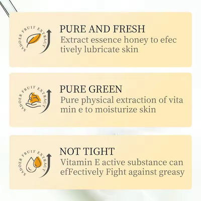 Moisturizing Nourishing Face Cleaner Face Wash Milk Vitamin E Honey Facial Cleaner