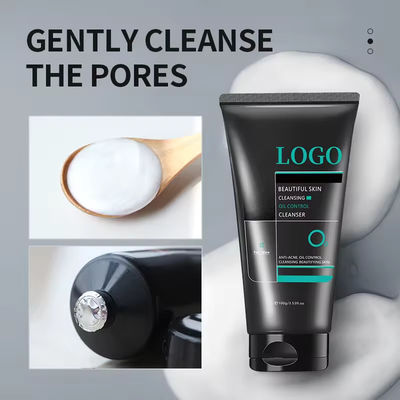 Men'S Sea Salt  Face Cleaner Amino Acid Refreshing Facial Cleanser