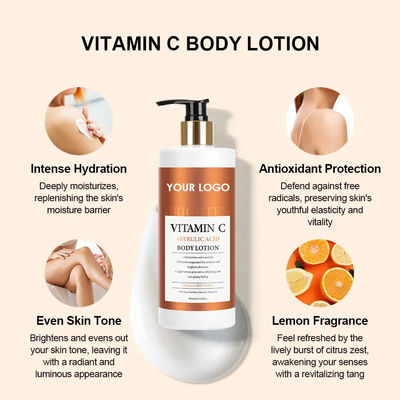 Vitamin C Whitening Body Lotion Ferulic Acid Brighten Body Cream Moisturize And Hydrate Skin Firm Nourishing