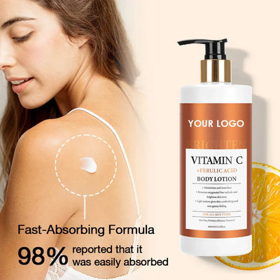 Vitamin C Whitening Body Lotion Ferulic Acid Brighten Body Cream Moisturize And Hydrate Skin Firm Nourishing
