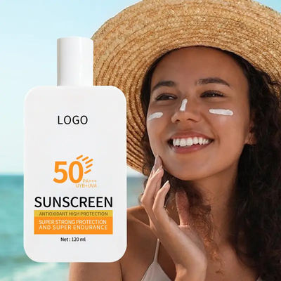 Women Dry Face Skin Beauty Cosmetics Sunscreen SPF 50 Cream Lightweight Sunscreen Gel