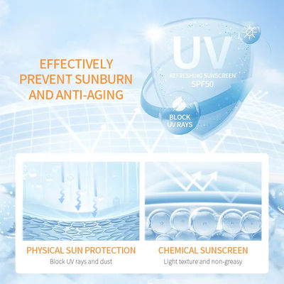 Sunscreen Makeup Whitening UV Protection SPF 50+ Pa+++ Moisturizing Sunscreen Cream For Face Body
