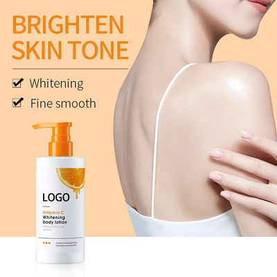 Custom Private Label Organic White Body Lotion Remove Spots Body Moisturizing Milk Whitening For Black Skin