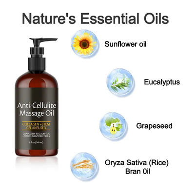 OEM Scented Argan Body Massage Oil Anti-Cellulite Weight Loss Skin Glow For Body Care