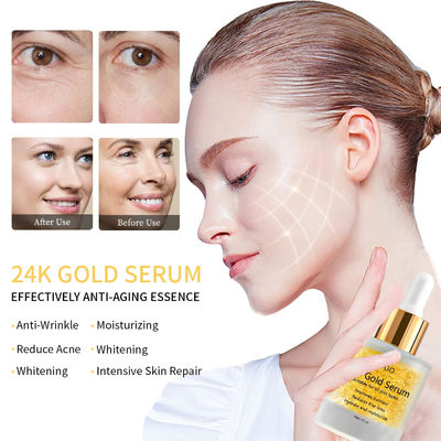 Moisturizing Fade Fine Lift Serum 24k Gold Essence Face Instant Tightening Skin Care Serum
