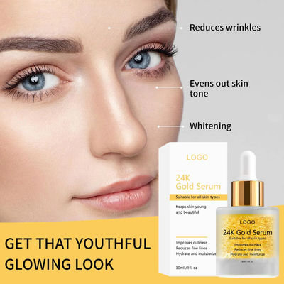 Moisturizing Fade Fine Lift Serum 24k Gold Essence Face Instant Tightening Skin Care Serum