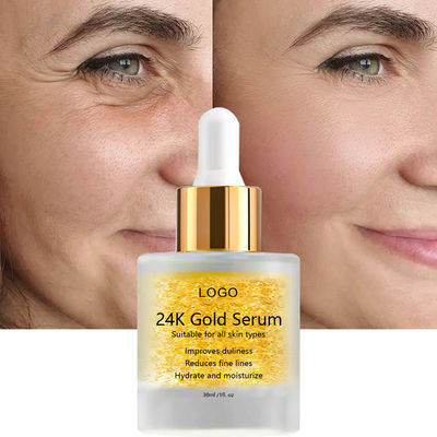 Moisturizing Fade Fine Lift Serum 24k Gold Essence Face Instant Tightening Skin Care Serum