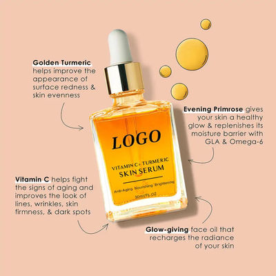 Organic Skin Revitalizer Moisturizing Face Turmeric Serum Ginger Extract Face Brightening Serum