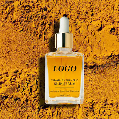 Organic Skin Revitalizer Moisturizing Face Turmeric Serum Ginger Extract Face Brightening Serum