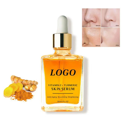 Organic Skin Revitalizer Moisturizing Face Turmeric Serum Ginger Extract Face Brightening Serum