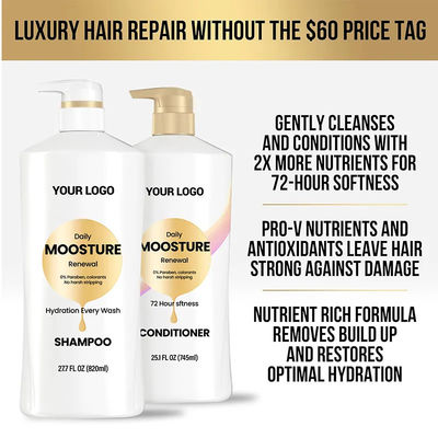 Hair Shampoo and Conditioner Set Daily Moisturizing Update with Pro-V Nutrients 2 Pieces Hair Care Set