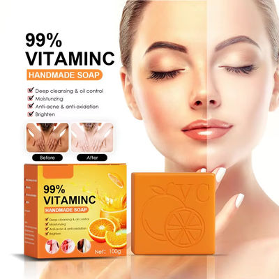 Organic Handmade Soap Whitening Body Toilet Soap Bath Bar Deeply Cleanses And Nourishes Skin Vitamin C Soap