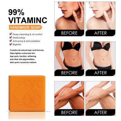 Organic Handmade Soap Whitening Body Toilet Soap Bath Bar Deeply Cleanses And Nourishes Skin Vitamin C Soap