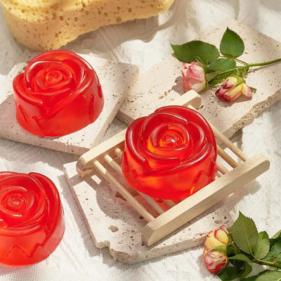 Handmade Rose Essential Oil Soap Long-Lasting Fragrance Moisturizing Effect For Face Bath Solid Bar Soap