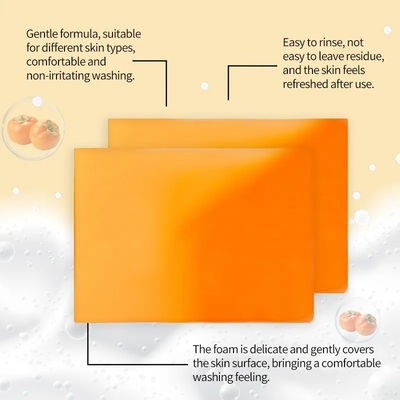 Natural Persimmon Soap For Soft Smooth Skin And Gentle Daily Cleansing