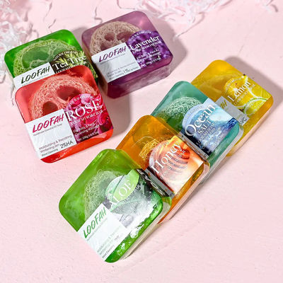 Loofah Aloe Handmade Soap Essential Oil Soap Customizable Volume