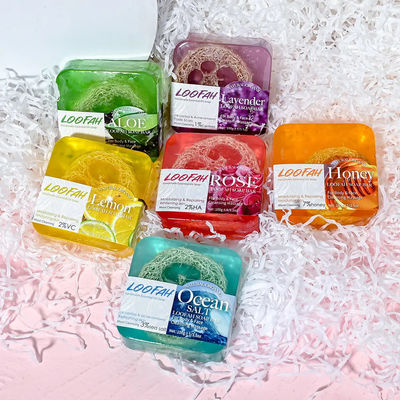 Loofah Aloe Handmade Soap Essential Oil Soap Customizable Volume