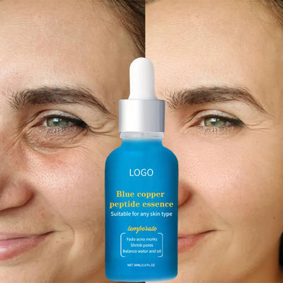 OEM B5 Onarım Mavi Bakır Yüz Serumu Saf Niacinamide Retinol Yüz Peptid Serumu