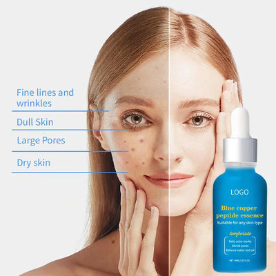 OEM B5 Onarım Mavi Bakır Yüz Serumu Saf Niacinamide Retinol Yüz Peptid Serumu